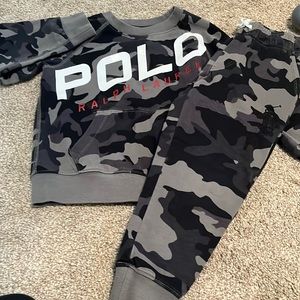 Ralph Lauren polo jog set army print